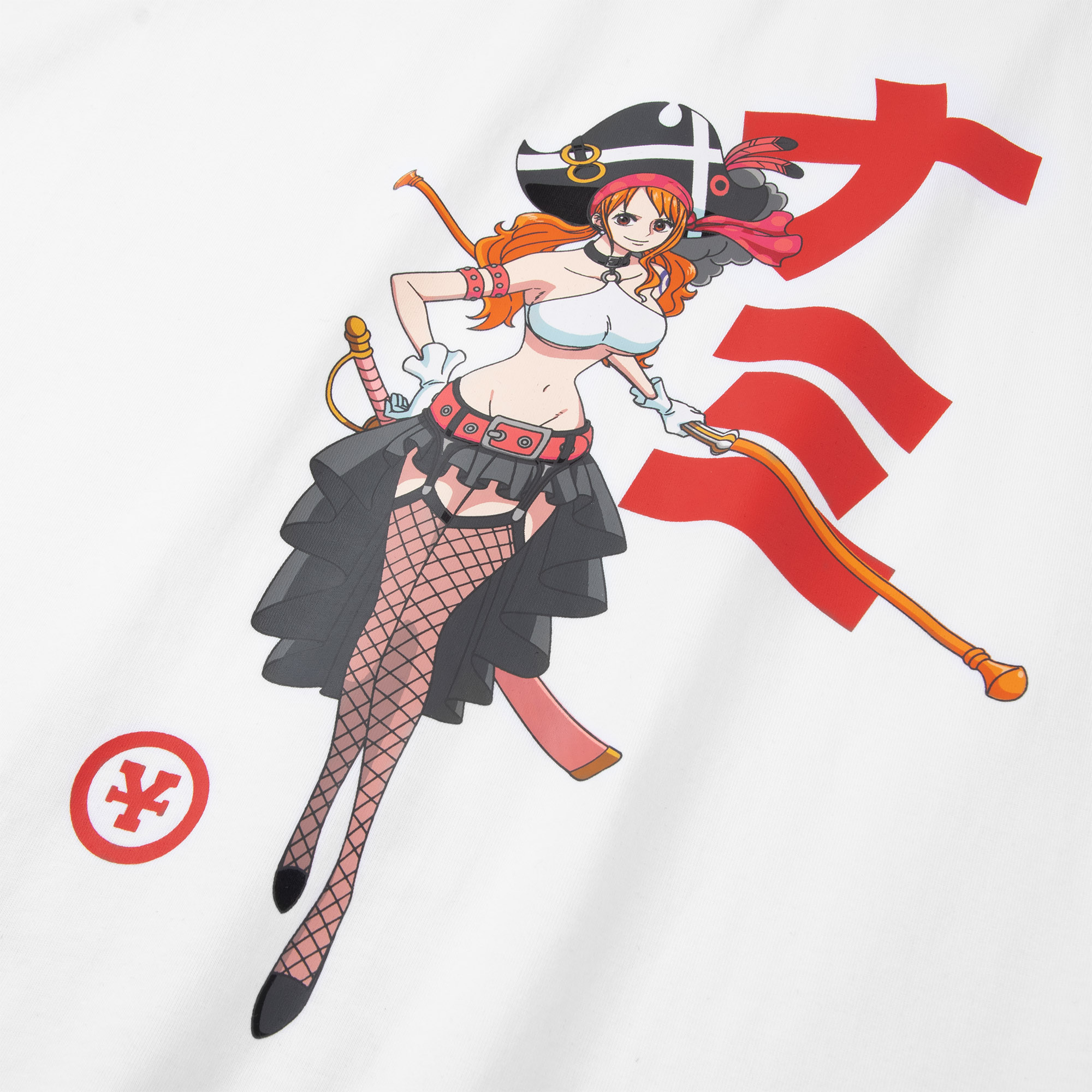 Áo Thun DirtyCoins x One Piece Film:Red Nami T-shirt - White