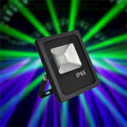 ĐÈN LED PHA REMOTE ĐỔI MÀU IP65 20W MPE (FLD-20RGB)