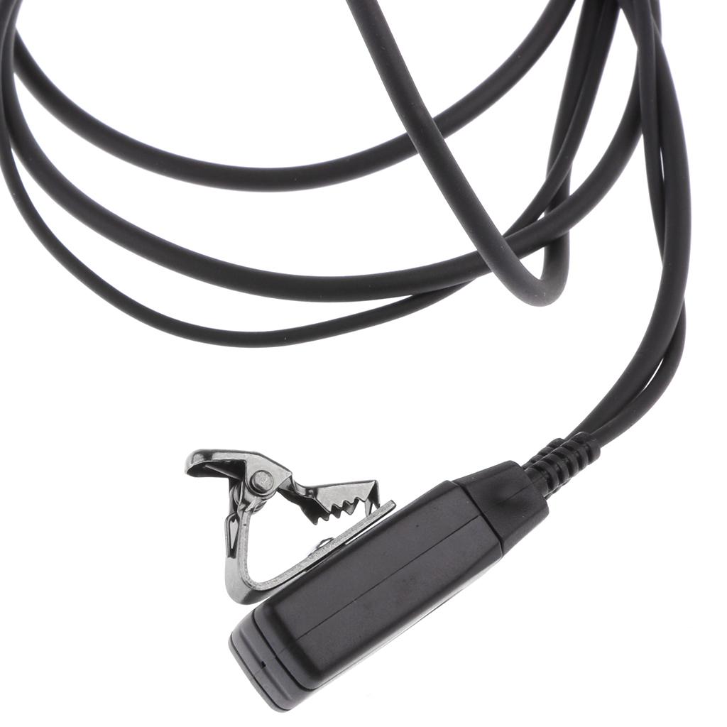 3.5mm Jack Acoustic Tube Earpiece Headset with PTT and Mic For Phones