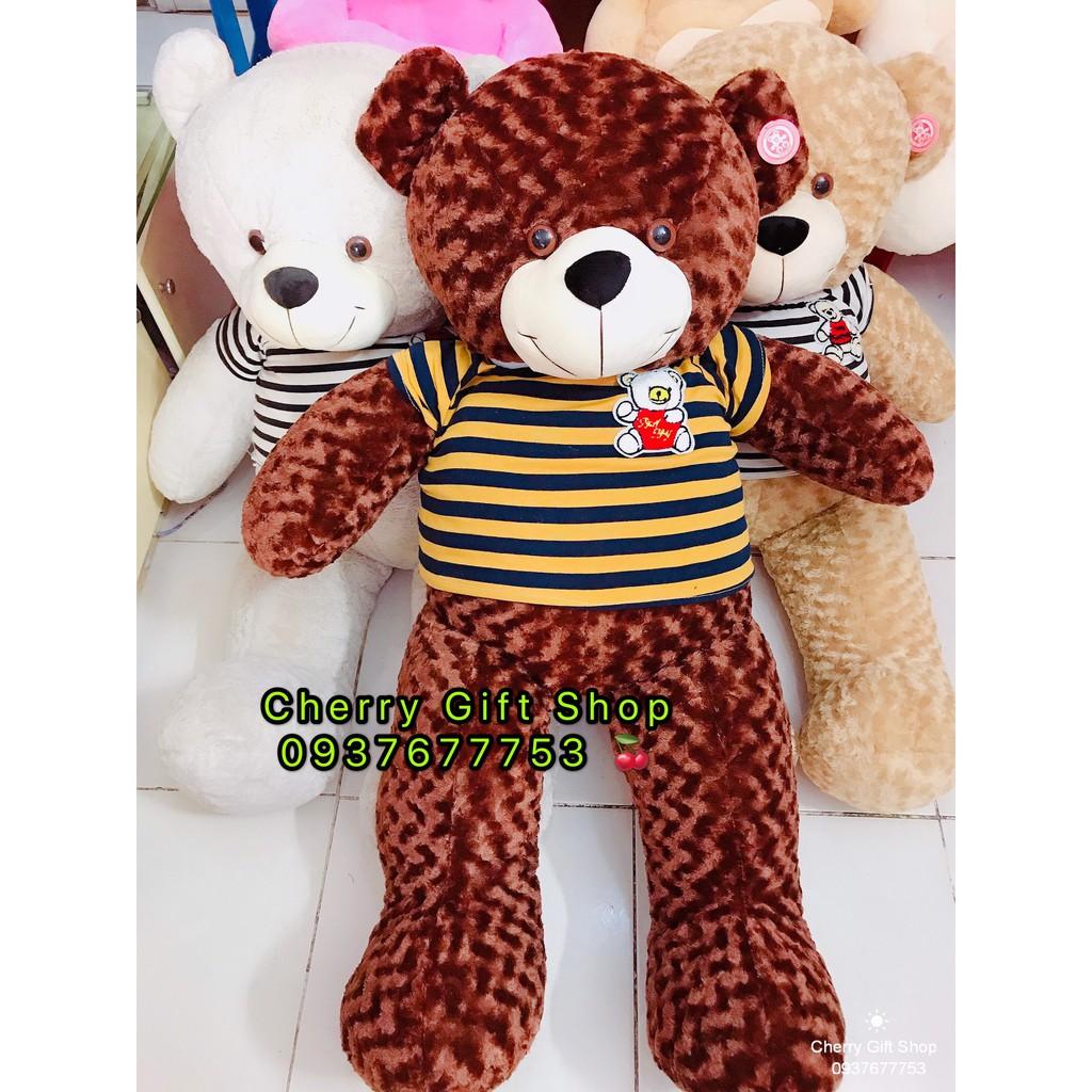 Gấu Bông Teddy Áo Thun Cao Cấp Giá Sốc 1m4 Ảnh Shop Chụp