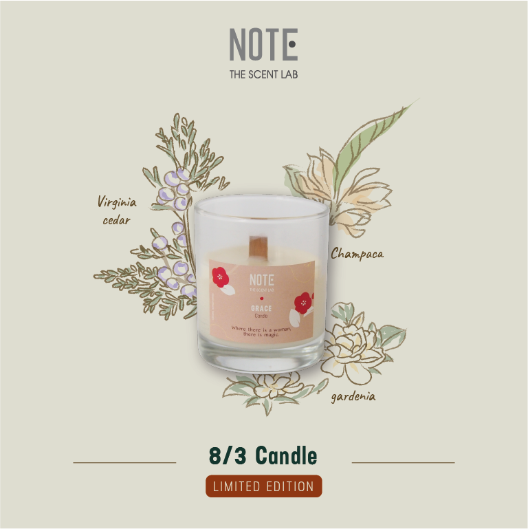 Nến thơm trang trí 140g - Gift candle by NOTE - The Scent Lab