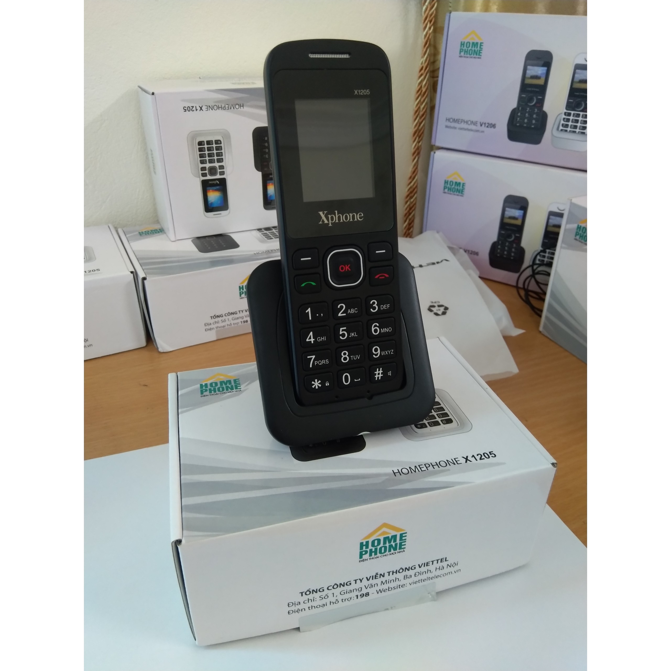 Điện thoại bàn Homephone Viettel cầm tay - Hàng chính hãng