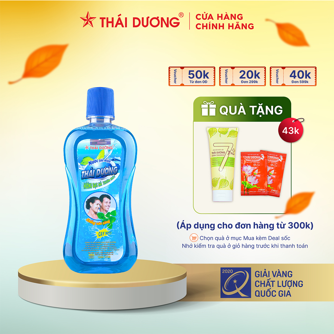 Nước Súc Miệng Bạc Hà Thái Dương 500Ml - Sao Thái Dương