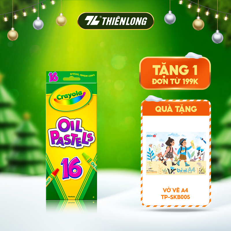 Bộ 16 bút sáp màu Crayola Hexagonal Shape Oil Pastel