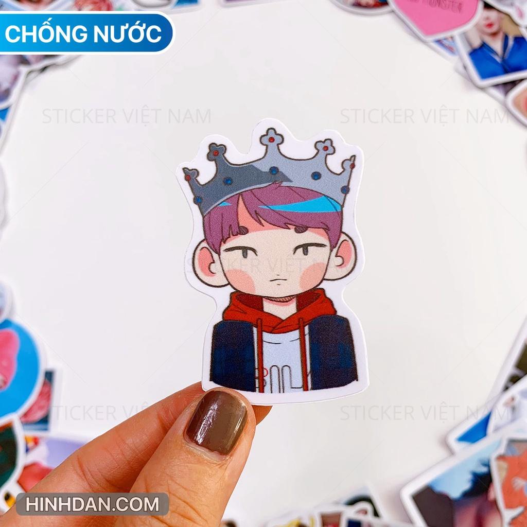 Sticker BTS nhóm nhạc Hàn Quốc - Dán Trang Trí - Chất Liệu PVC Cán Màng Chất Lượng Cao Chống Nước, Chống Nắng, Không Bong Tróc Phai Màu