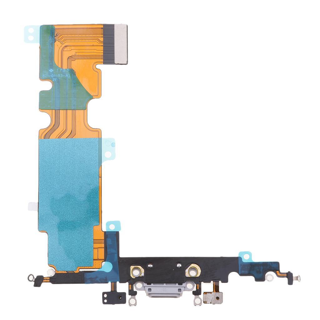 Replacement Dock Connector Charging Port Flex Cable For  8 Plus Black