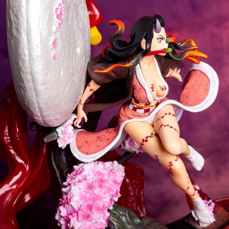 Mô hình figure cỡ lớn Nezuko Kamado 35cm trong anime Kimetsu no Yaiba demon slayer đồ chơi trẻ em thanh gươm duyệt quỷ