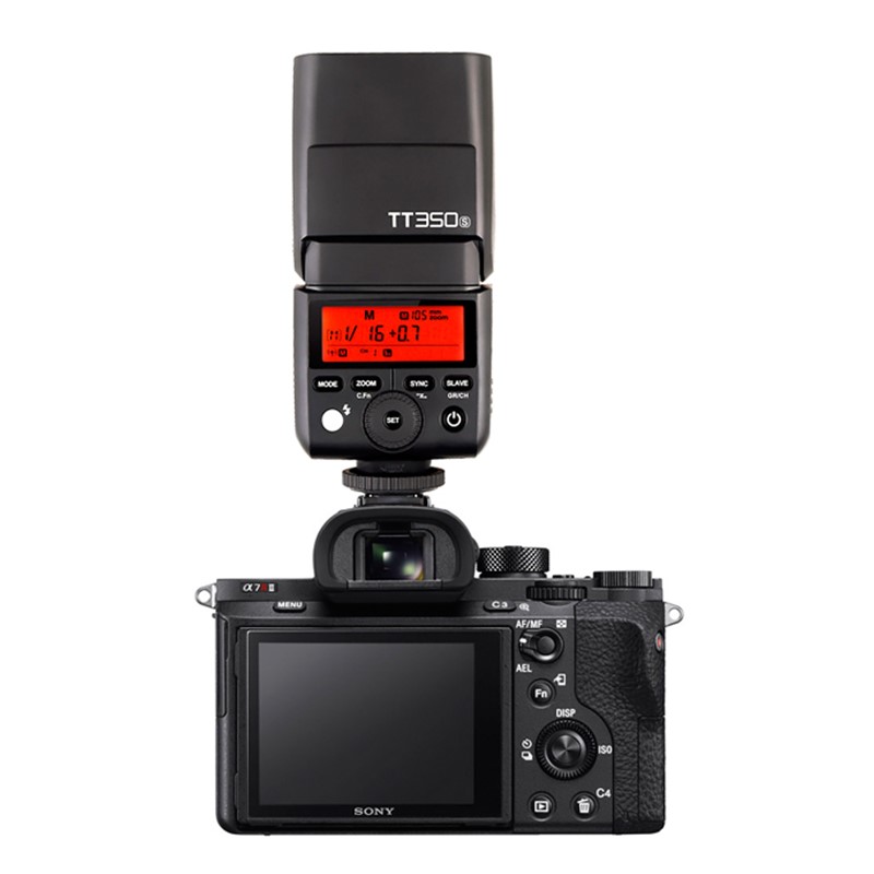 Đèn Flash Godox TT350S Cho Sony - Kèm Pin Và Sạc - Hàng Nhập Khẩu