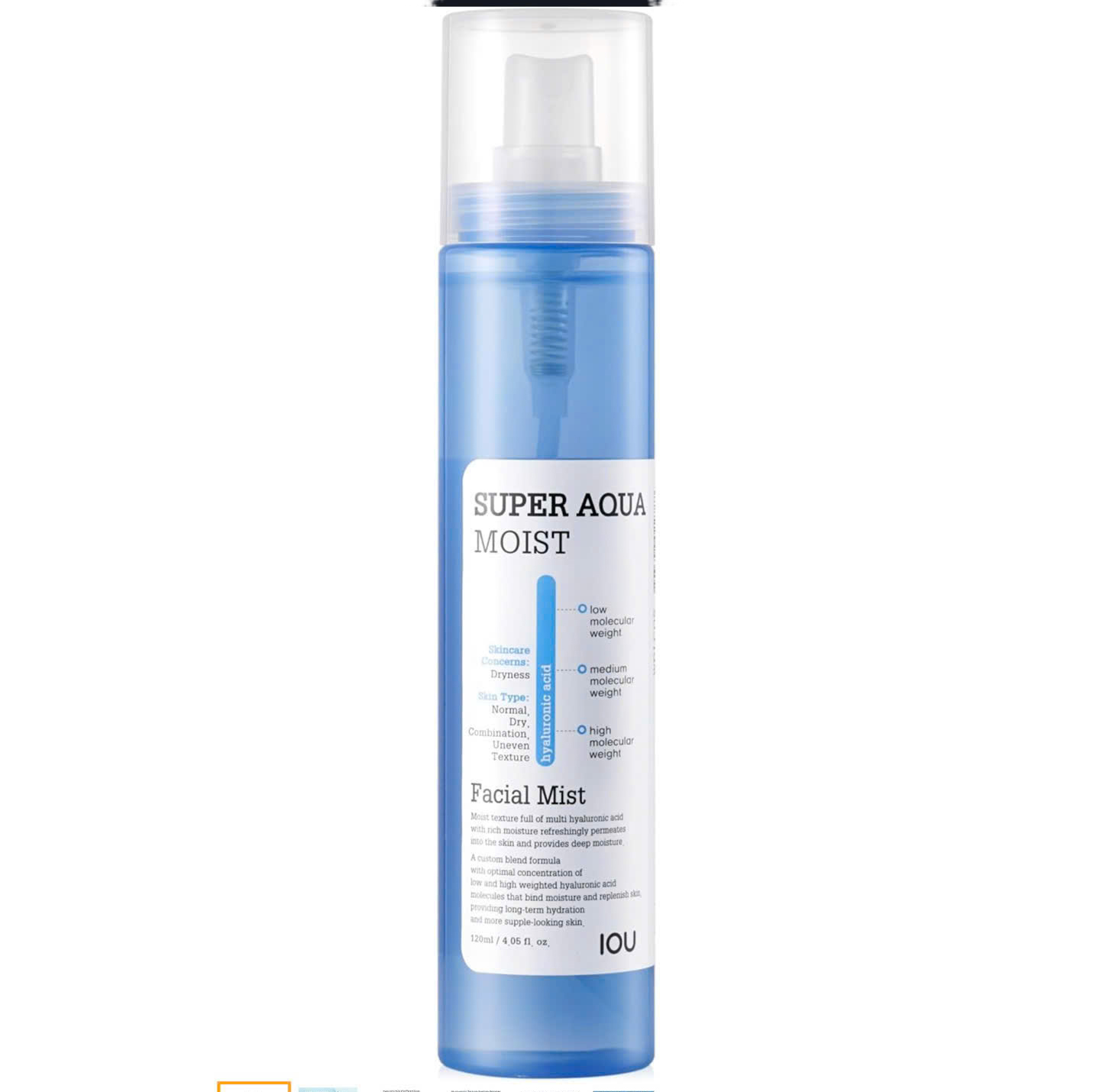 Xịt khoáng cấp ẩm, dưỡng da Welcos IOU Super Aqua Moist Mist Hàn Quốc 150g