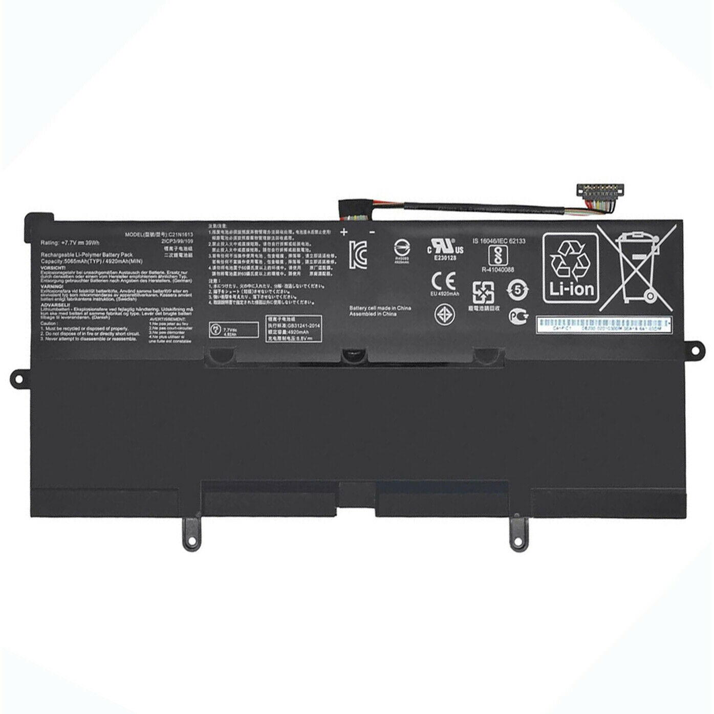 Pin dành cho Asus 0B200-02280000 Chromebook C302CA C21N1613