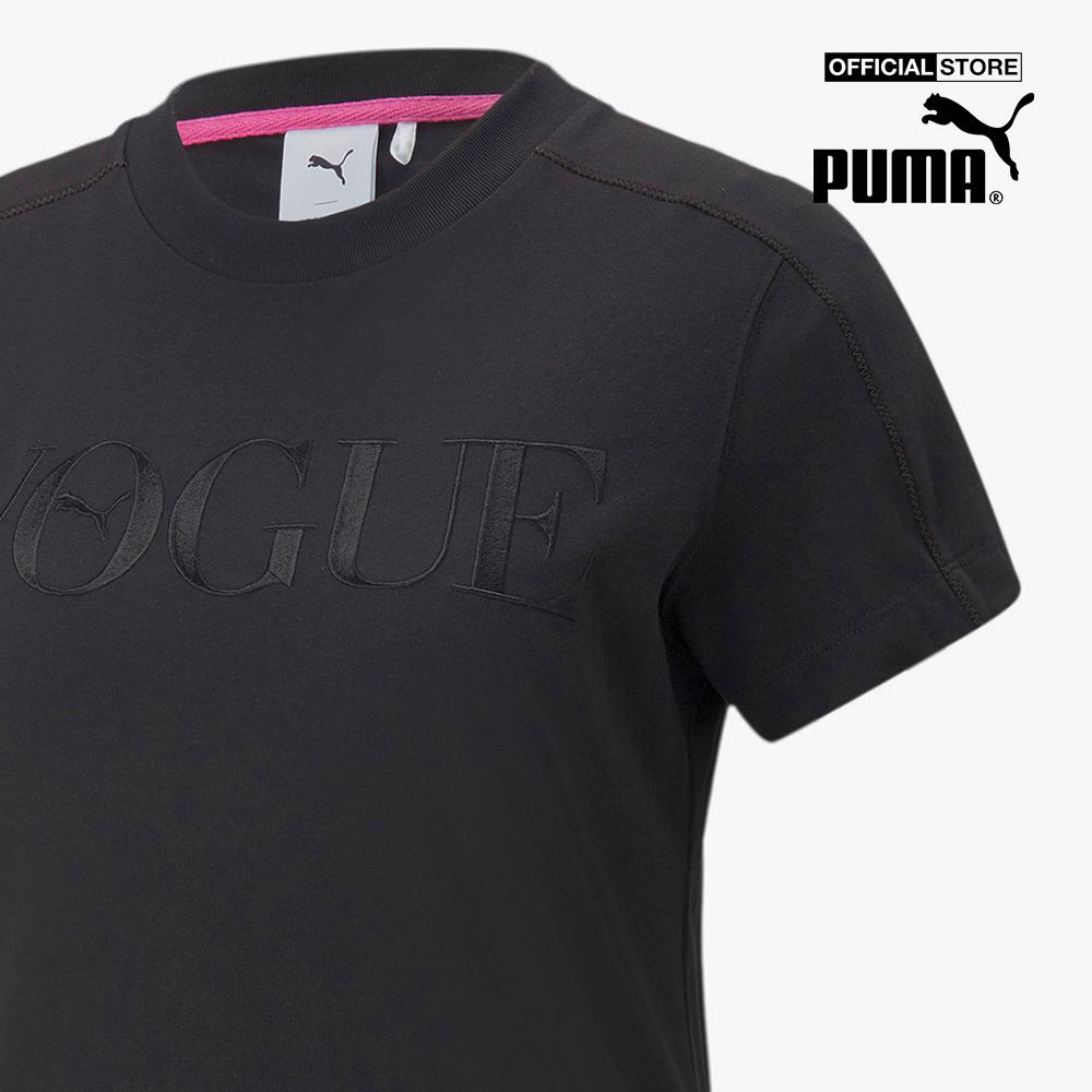 PUMA - Áo thun nữ tay ngắn cổ tròn hiện đại 535234