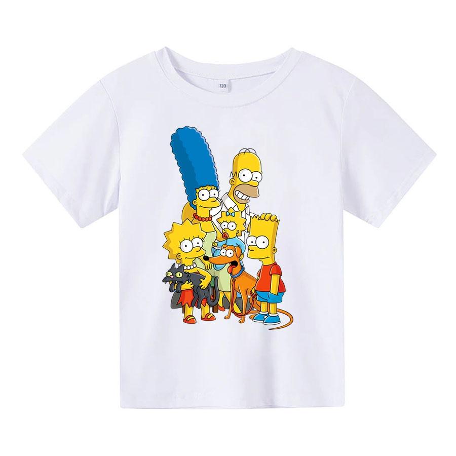 Áo thun cho bé gia đình simpson 2 , 4 màu, có size người lớn, Anam Store