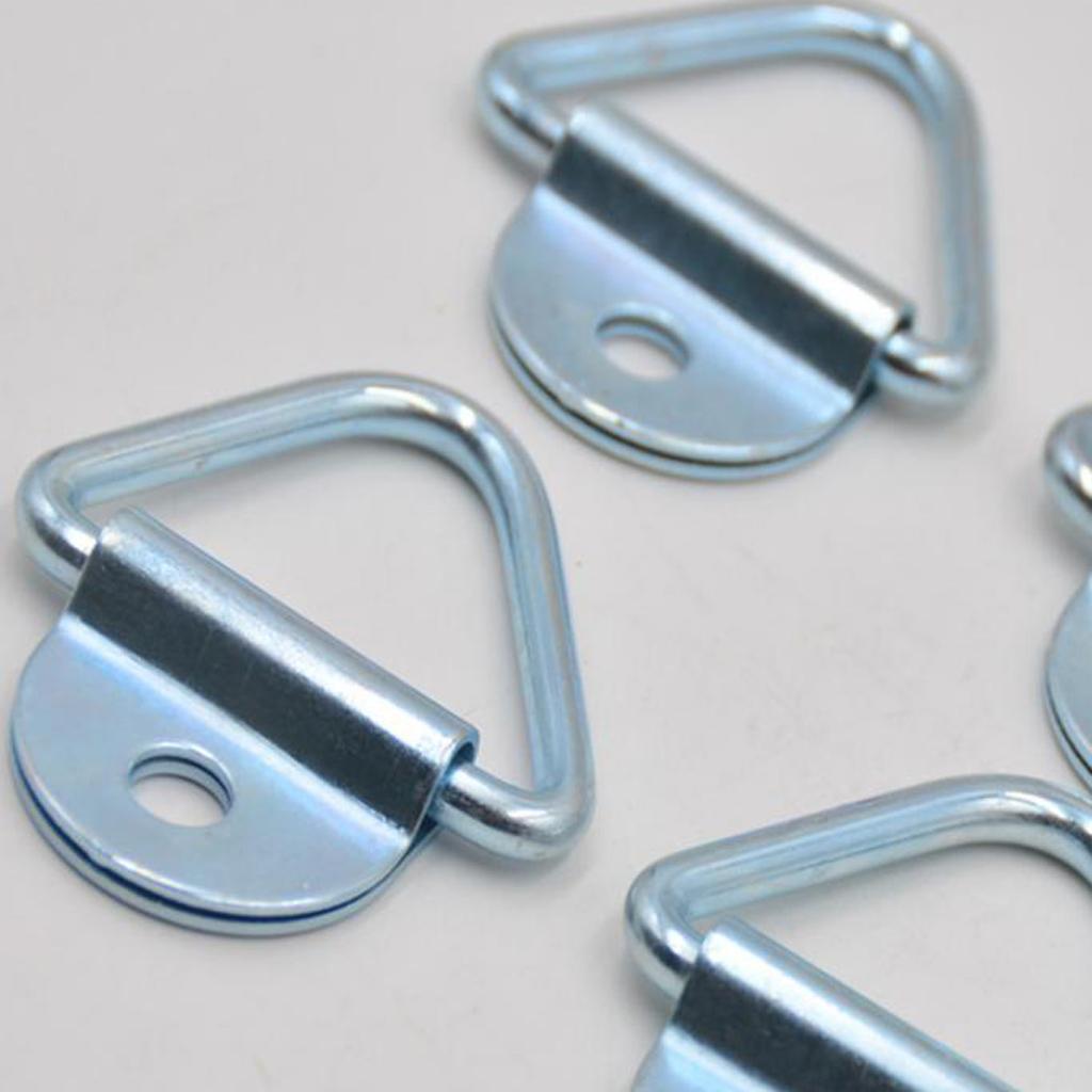 4 Pcs Cargo Tie-Down V-Ring Anchors Fit For Trucks Pickups Trailers Flush Mount