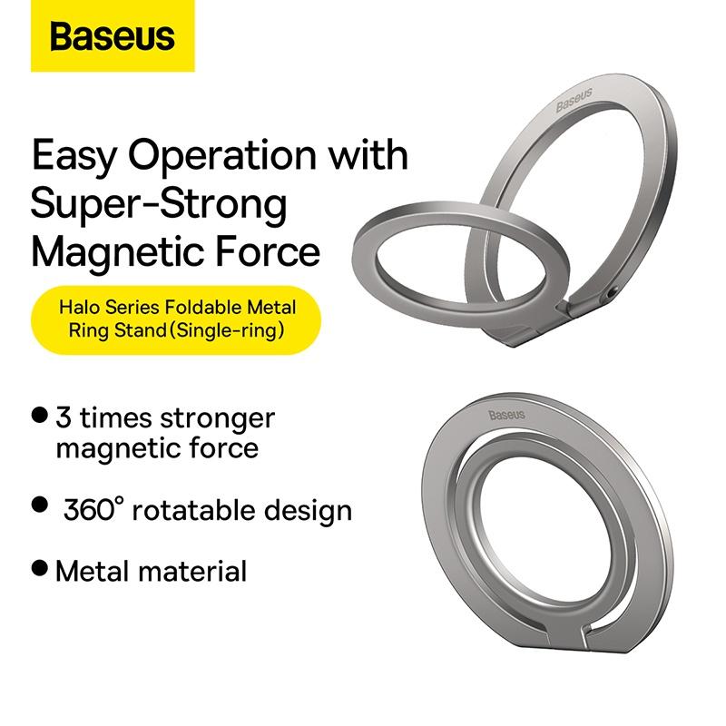 Giá Đỡ Vòng Kim Loại Có Thể Gập Lại Baseus Halo Series Foldable Metal Ring Stand