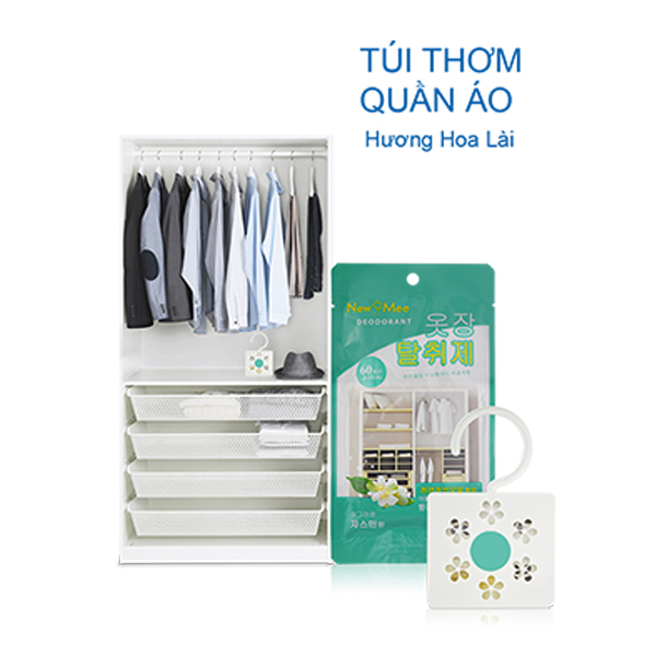 Túi Thơm Treo, Khử Mùi Tủ Quần Áo New Mee Deodorant Hàn Quốc
