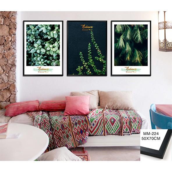 TRANH BỘ 3 TREO TƯỜNG CỠ ĐẠI  - PHONG CÁCH BẮC ÂU- GIÁ RẺ - MELYHOME- TB31009FGC9