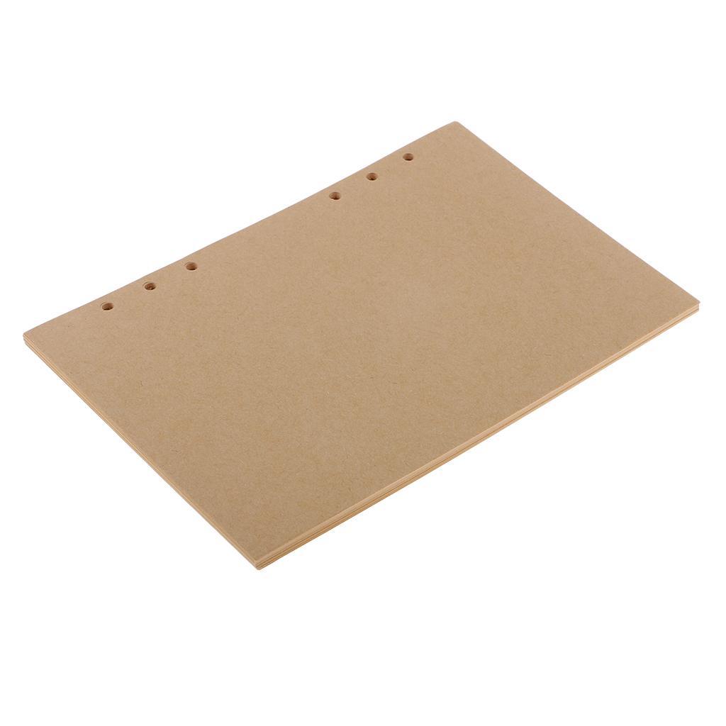 40 Sheets A5/A6 6 Holes Binder Diary Notebook Planner Loose Leaf Filler Inner Refill Paper for Office School Stationery