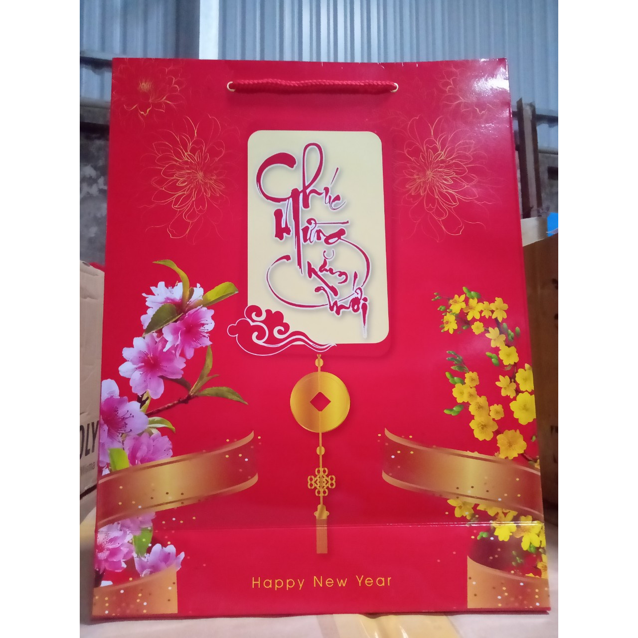 Túi đựng quà tết kích thước 27x36x10 - Combo 10c