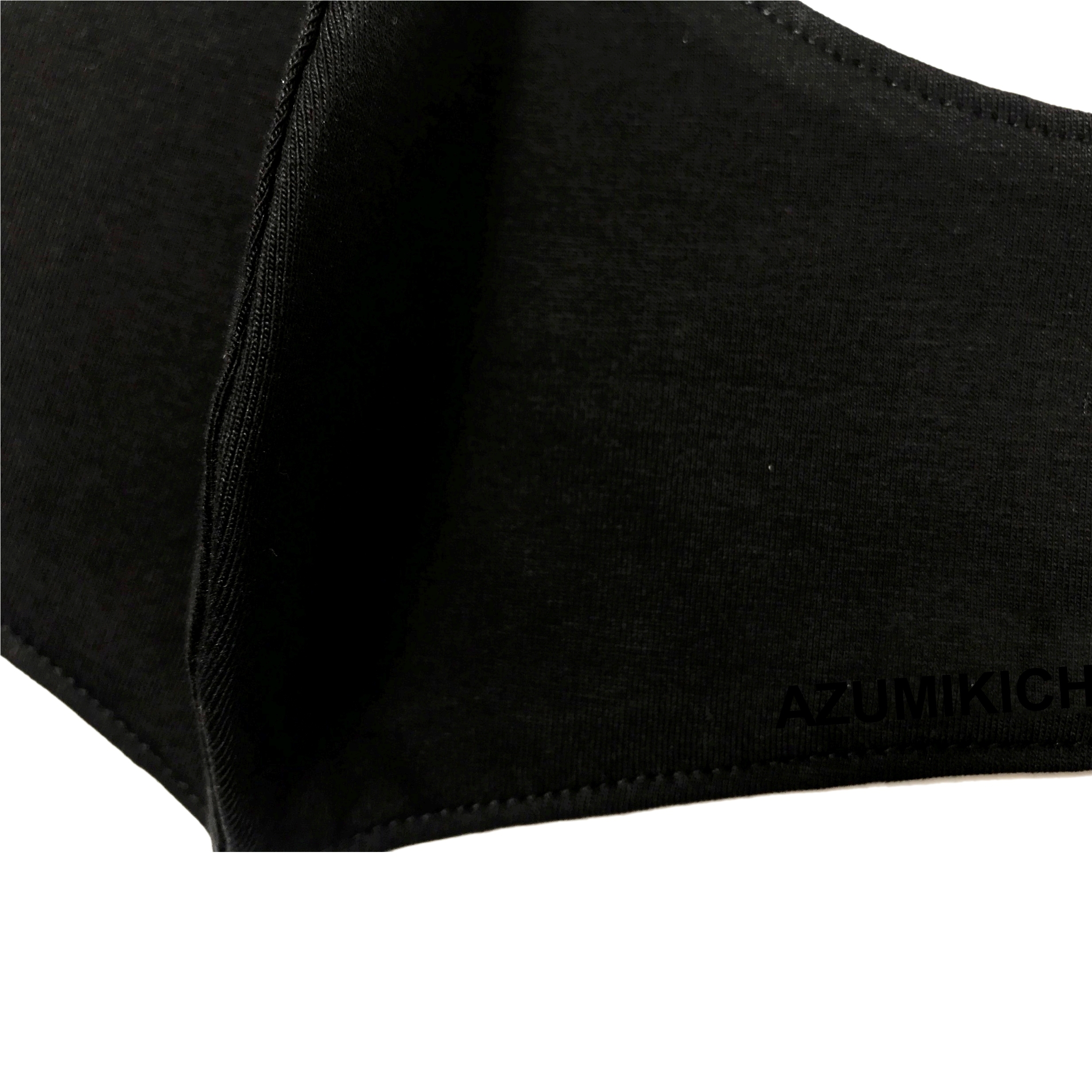 Khẩu trang vải Azumikichi màu đen, khẩu trang thời trang cao cấp sang trọng