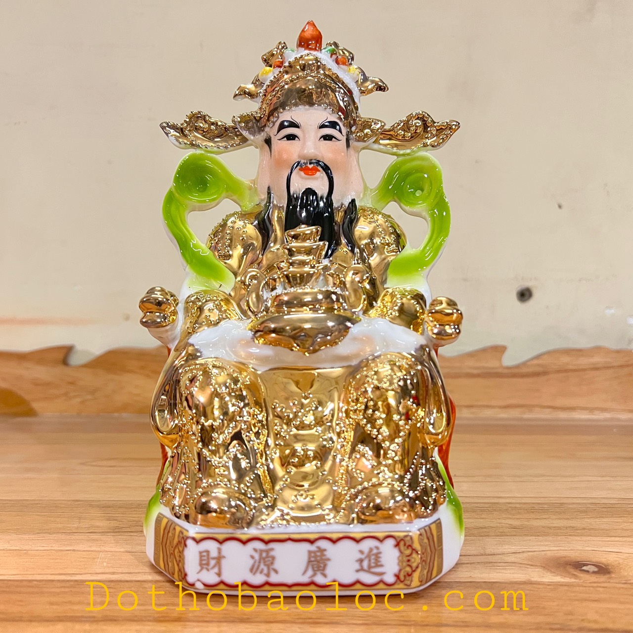 Tượng Ông Thần Tiên sứ rất đẹp cao 23cm