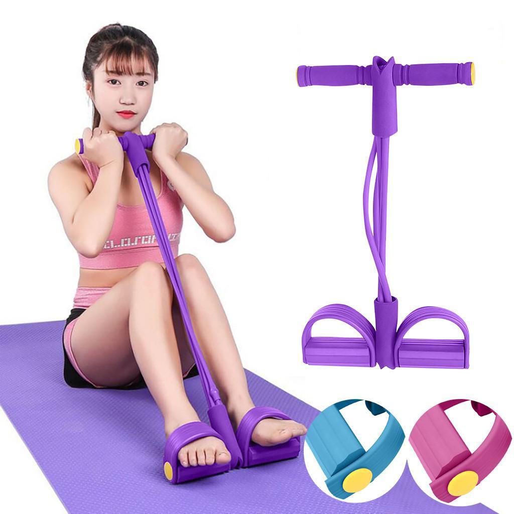 Dây kéo đàn hồi tập Gym tại nhà giúp kéo lưng, tập cơ bụng, cơ ngực, cơ tay, cơ chân loại đẹp