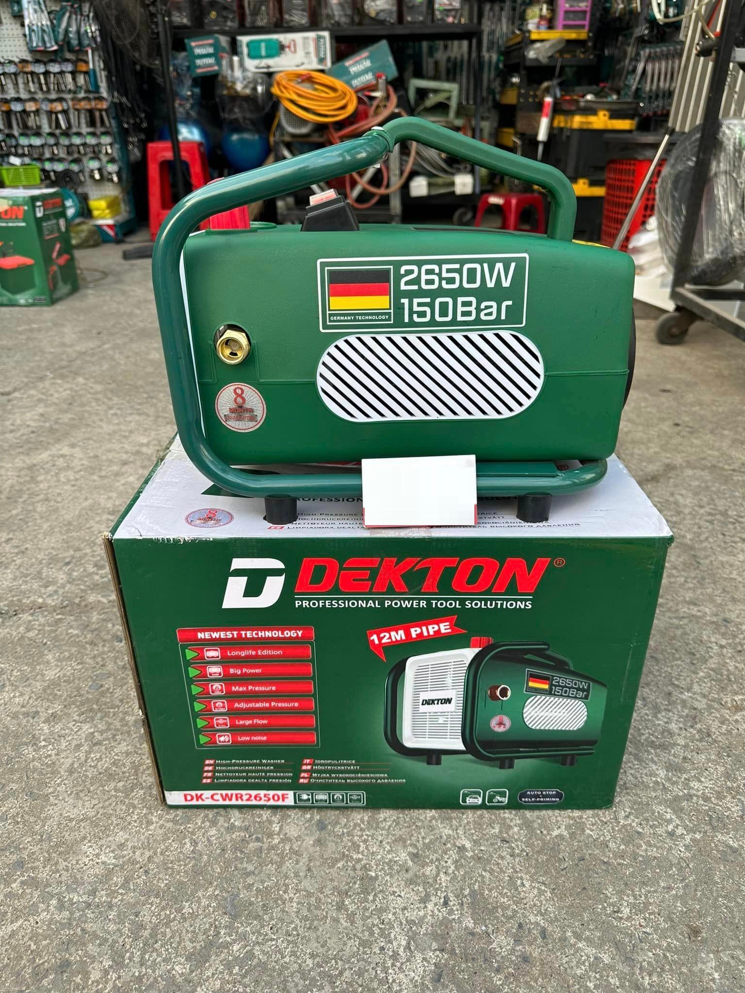 MÁY RỬA XE CHỈNH ÁP 2650W DEKTON DK-CWR2650F - HÀNG CHÍNH HÃNG