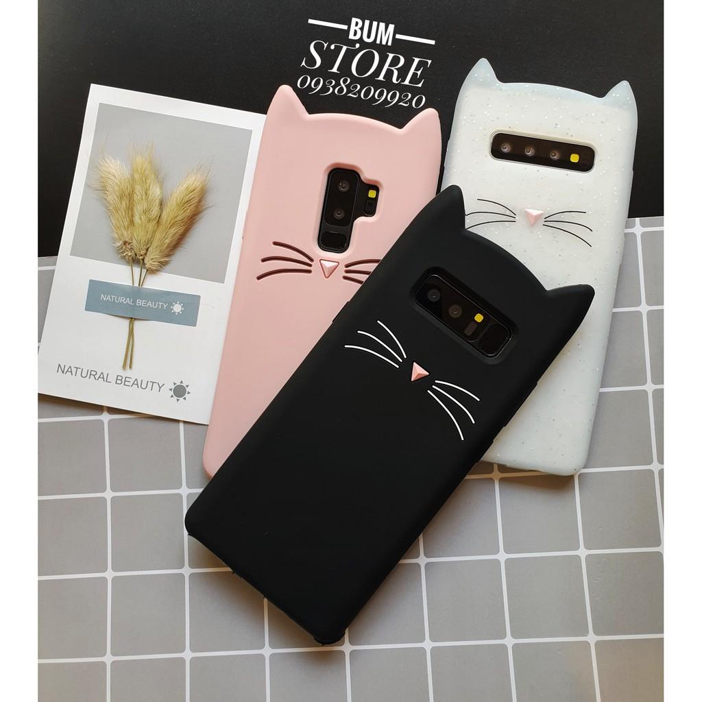 Ốp silicon dẻo mèo Cho Dòng Samsung Galaxy S10+ / S10 / S8+ / NOTE 8 / NOTE 9 / S9+