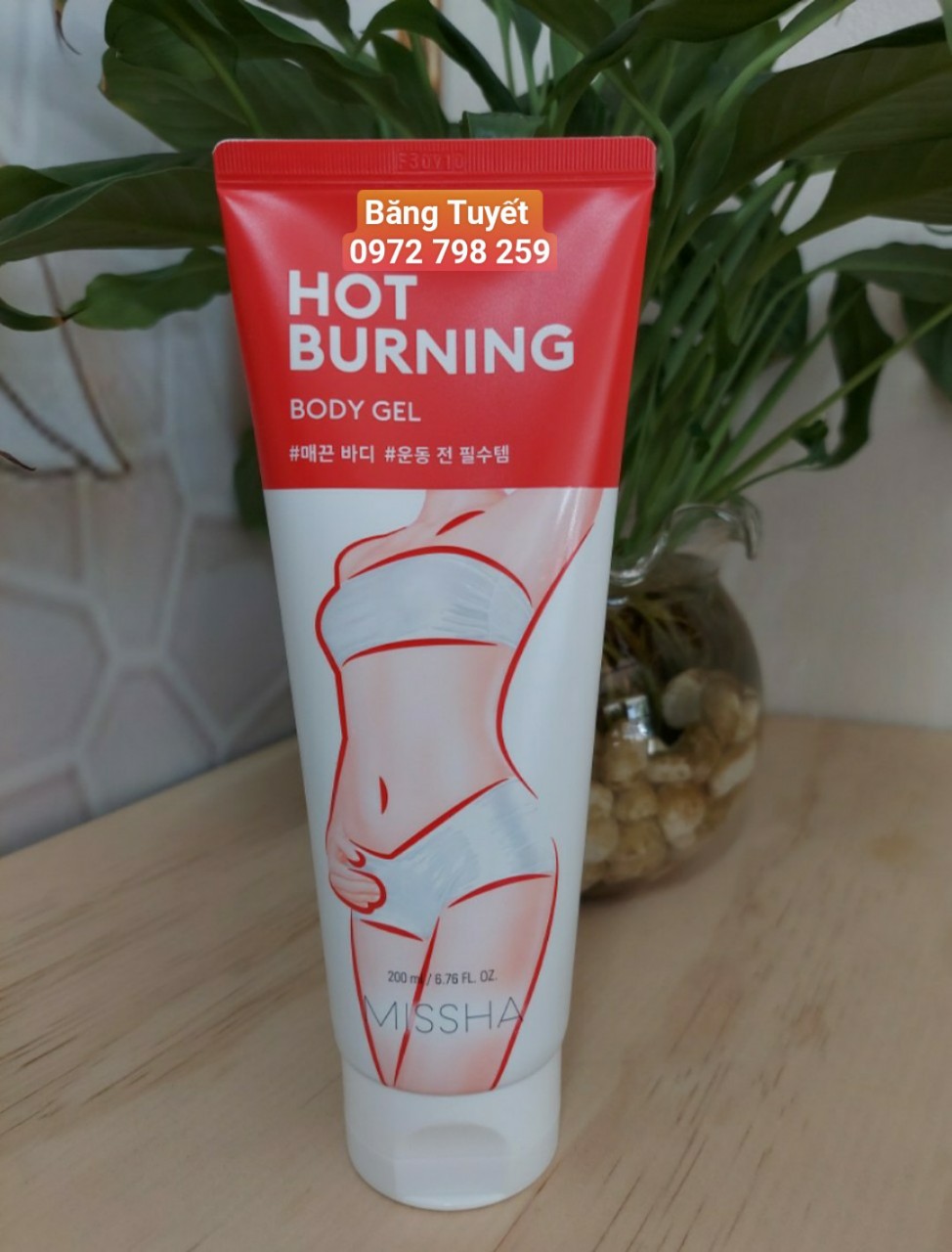 Kem tan mỡ bụng Hot Burning Body Gel 200ml HÀN QUỐC