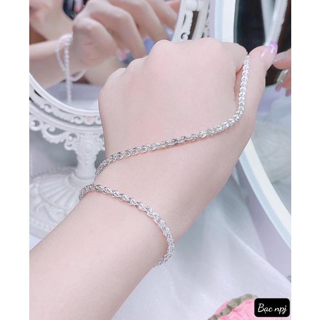 Lắc tay đuôi phụng mix các mẫu, Vòng tay nữ Bạc Ta - Bạc npj