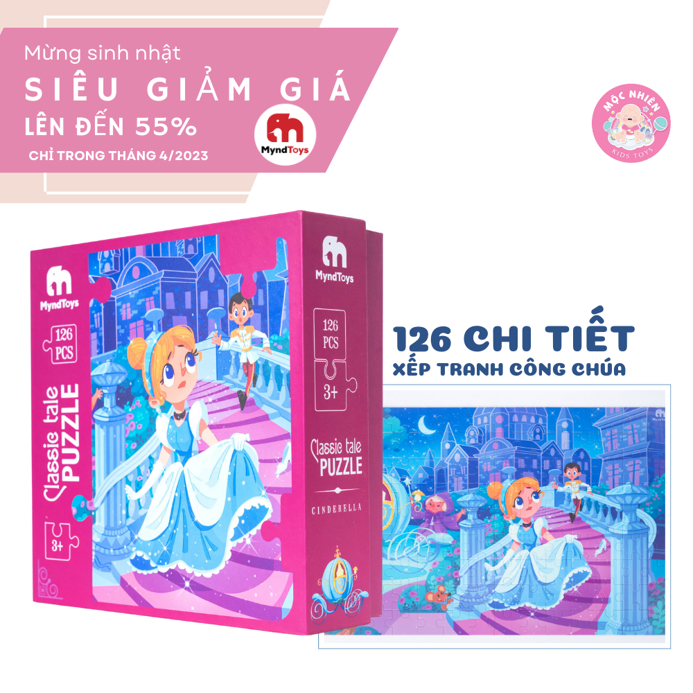 Đồ Chơi Xếp Hình MyndToys Classic Tale Puzzle Cinderella - Cô bé Lọ Lem Dành Cho Bé Gái