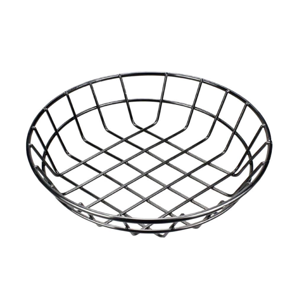 2x S Metal Fast Food Baskets Restaurant Serving for Sandwiches Fries Chips