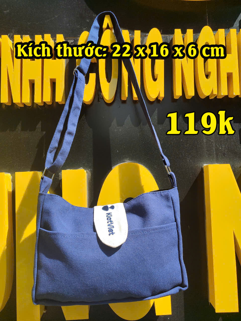 Túi đeo chéo Xbagg cao cấp, Chất liệu canvas