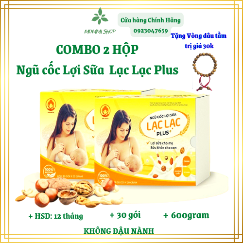 Combo 2 hộp ngũ cốc lợi sữa Lạc Lạc 30 gói