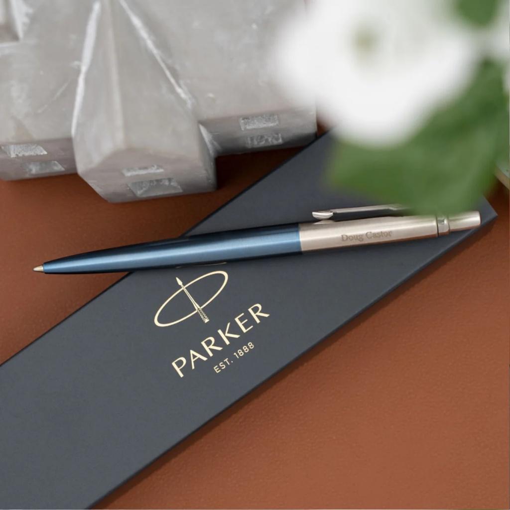 Bút Ký Tên Parker, Viết Bi Kí Cao Cấp Jotter Blue CT TB6-1953411, Khắc Tên Chữ Miễn Phí, Quà Tặng Cho Sếp, Đồng Nghiệp