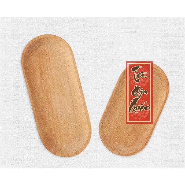 Khay Trà Đạo Gỗ Cao Cấp Rãnh Nước Sang Trọng Hình Oval Ovan Decor KT 22