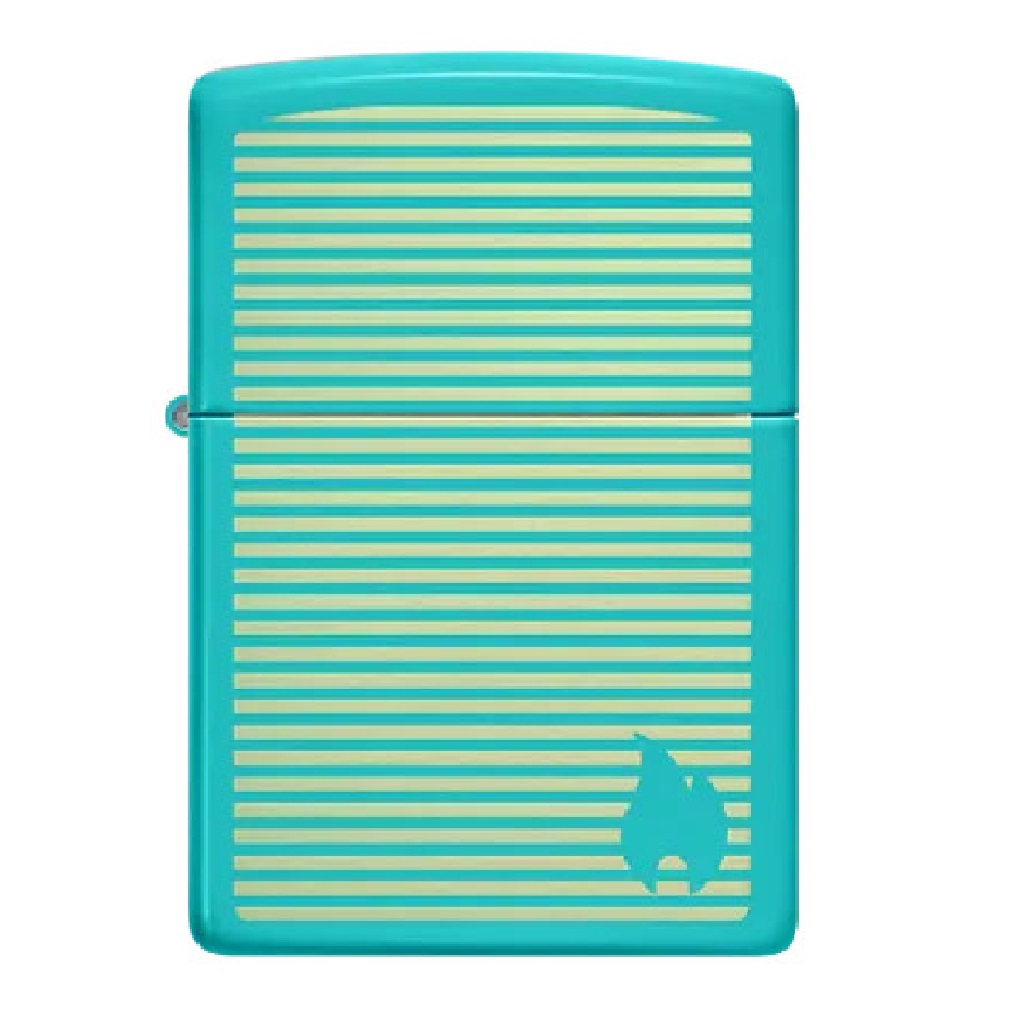 Bật Lửa Zippo Classic Flat Turquoise Laser Engrave 48151