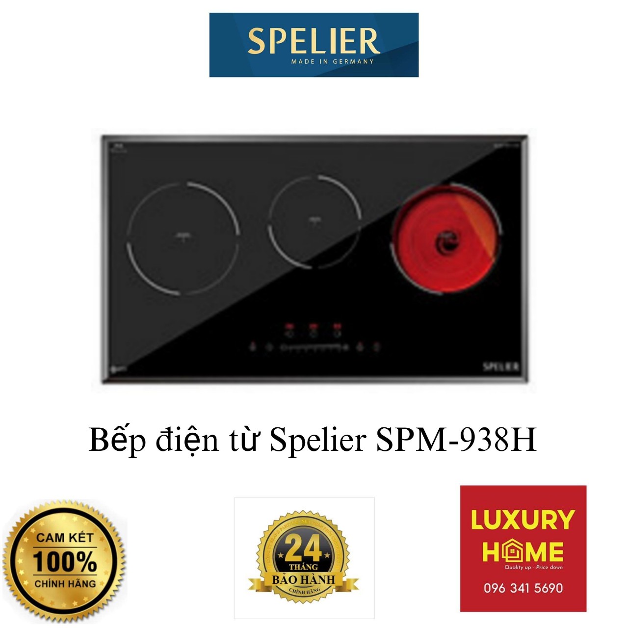 Bếp điện từ Spelier SPM-938H - Hàng Chính Hãng