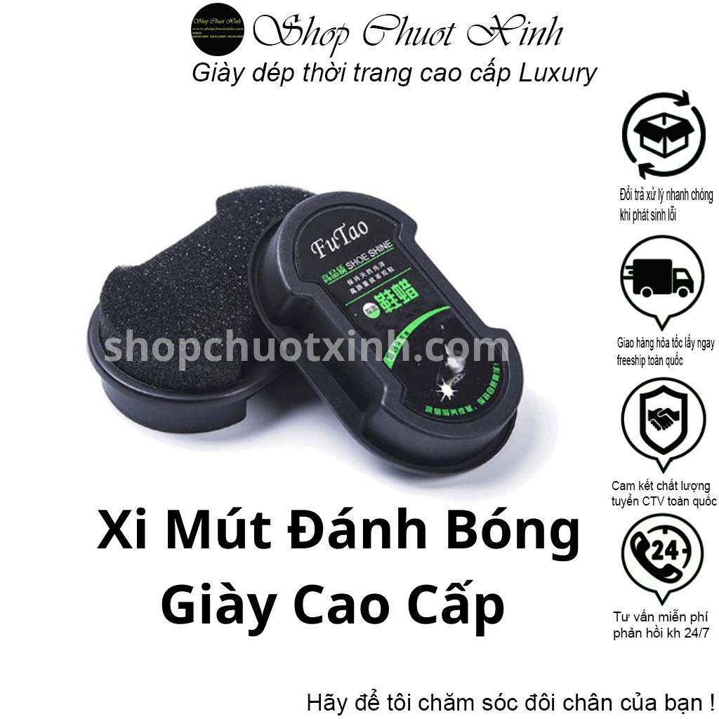 Xi mút đánh giày bóng cao cấp kèm dung dịch làm bóng da đi kèm shopchuotxinh