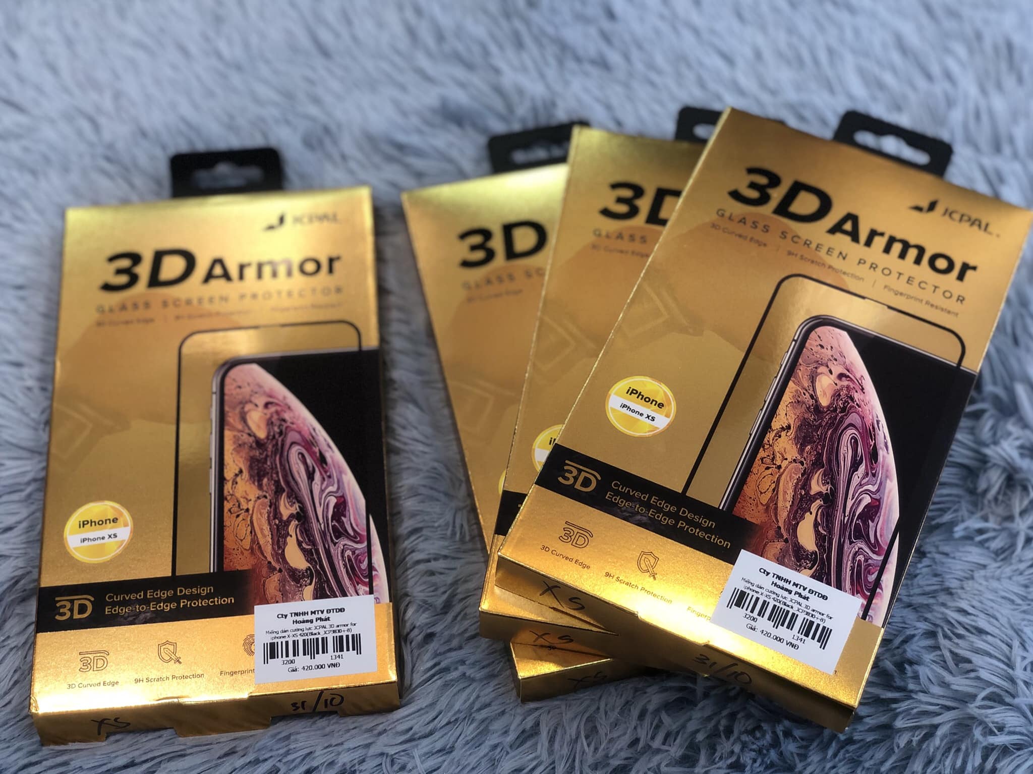 Kính cường lực Jcpal 3D Armor cho iPhone X/XS, XR, XS Max - Hàng chính hãng