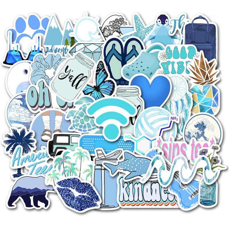 Sticker dán cao cấp CHỦ ĐỀ BIỂN Cực COOL ms#51