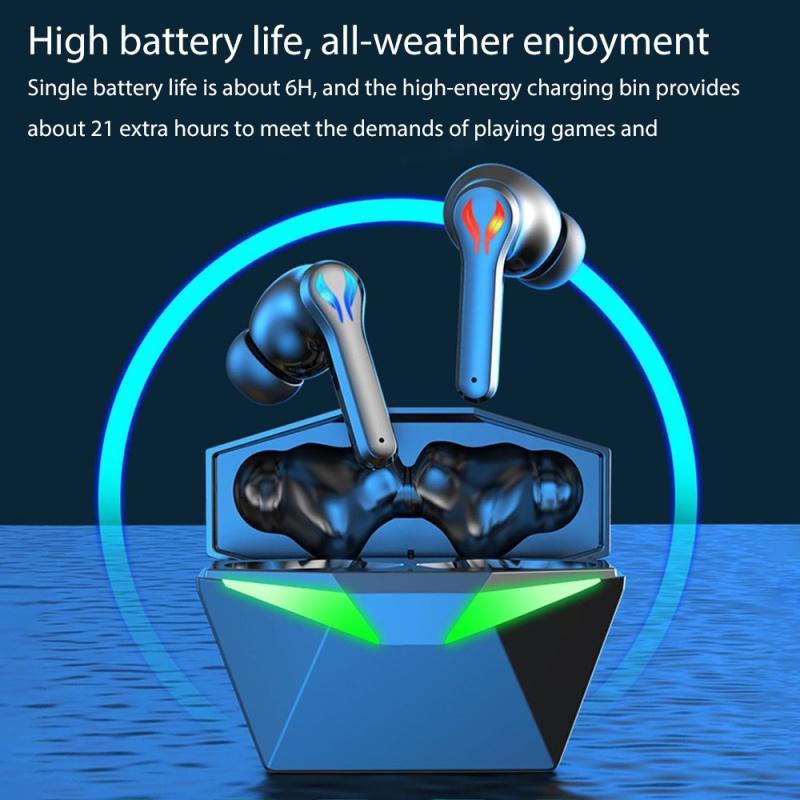 Tai Nghe Nhét Tai Bluetooth Không Dây TWS Chống Ồn Có Micro Và Đèn Led Chất Lượng Cao