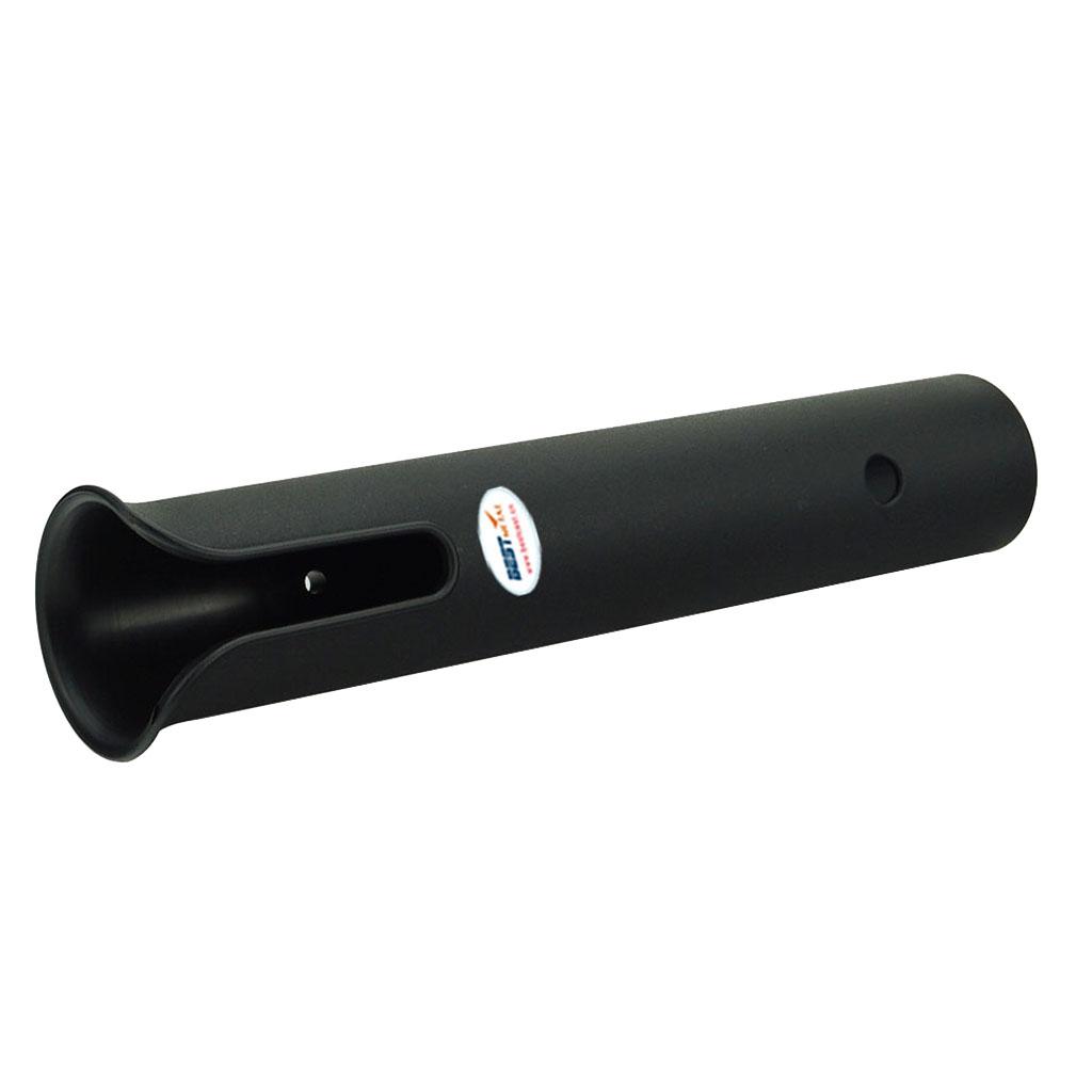 Black ABS  Fishing Rod Rack Holder Tube Mount Marine Boat Yacht