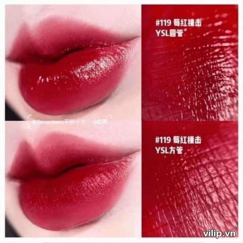 Son YSL Rouge Volupte Shine Collector I Love You Light Me Red 119 – Đỏ Cherry ( phiên bản giới hạn )