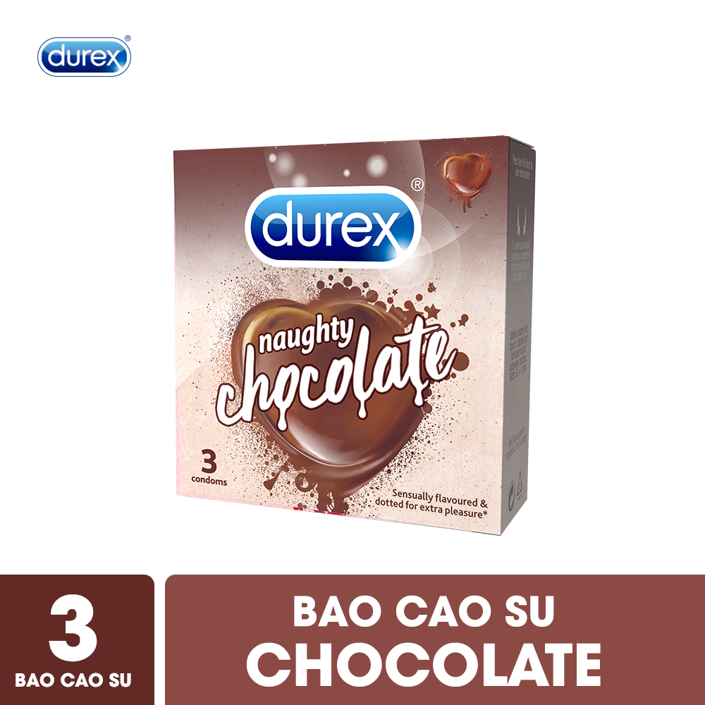 Bao cao su Durex Naughty Chocolate hộp 3 bao