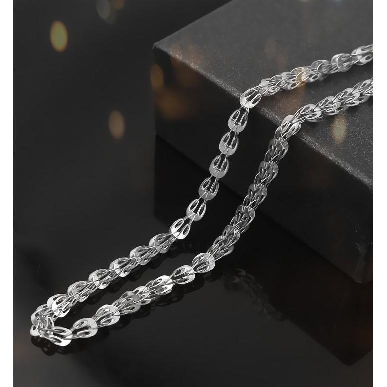Dây chuyền titan đuôi phụng BHDC206-Trắng
