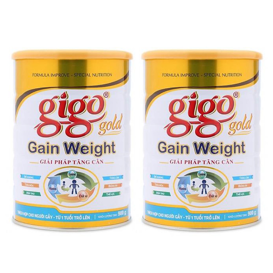 Combo 2 hộp Sữa Bột Gigo Gold Gain Weight – Giải pháp tăng cân