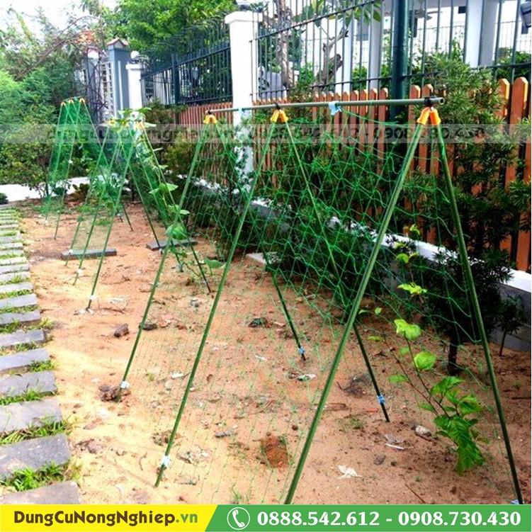 Lưới giàn dây leo Rosa có viền biên, đóng khoen -DPT