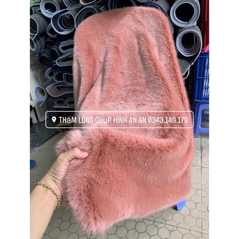 Thảm lông Màu hồng sen siêu đẹp