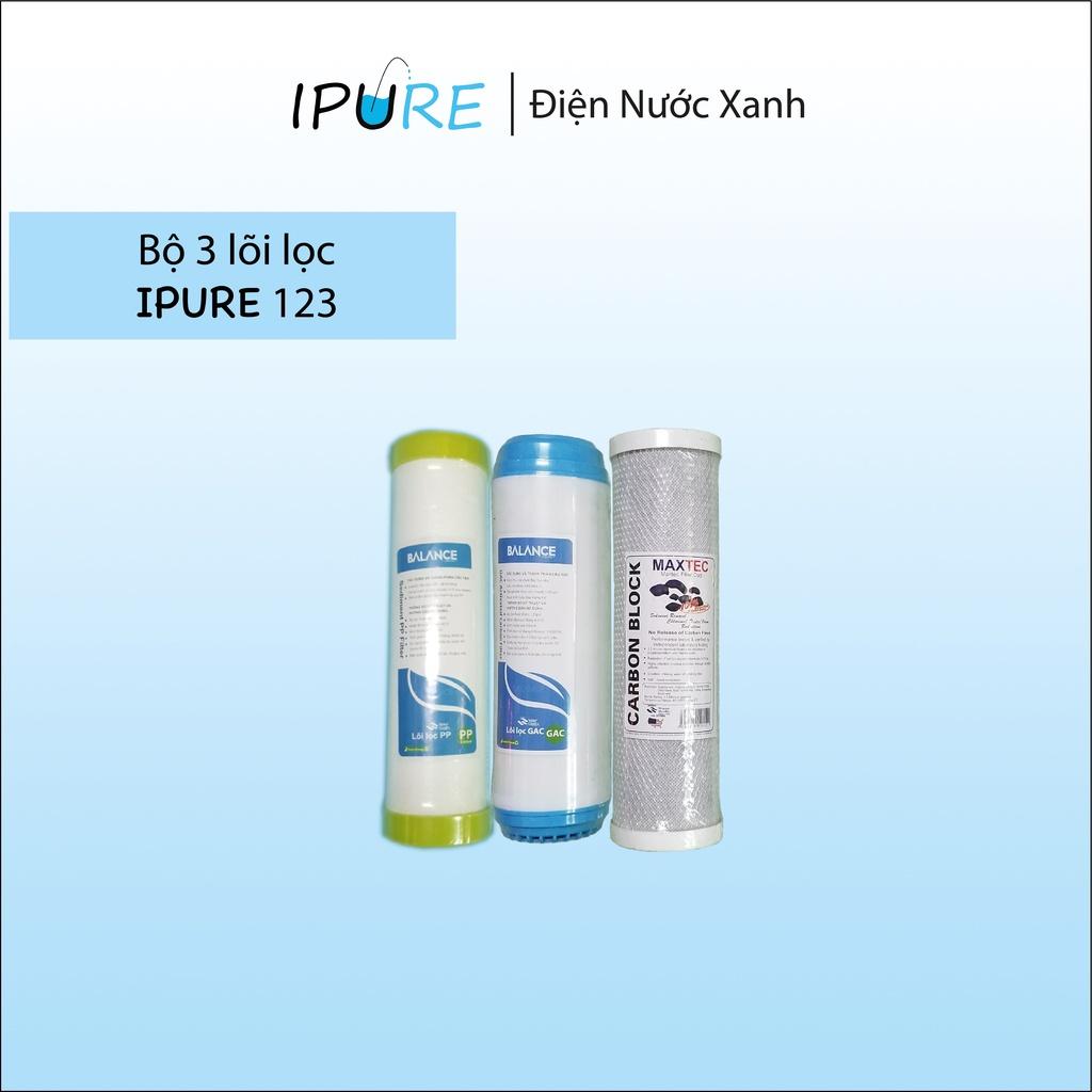 Bộ lõi lọc 123 DNX combo lõi lọc nửa năm than hoạt tính, lõi gòn/ bông