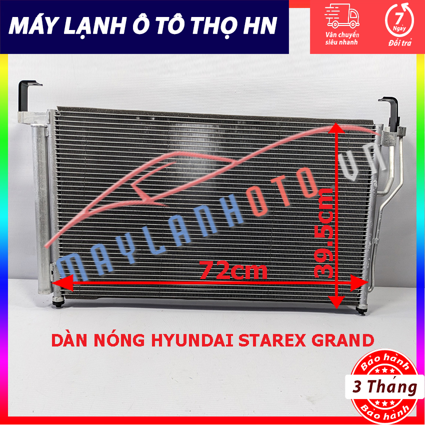 Dàn (giàn) nóng Hyundai Starex Grand đời 2008 Hàng xịn Hàn Quốc (hàng chính hãng nhập khẩu trực tiếp)